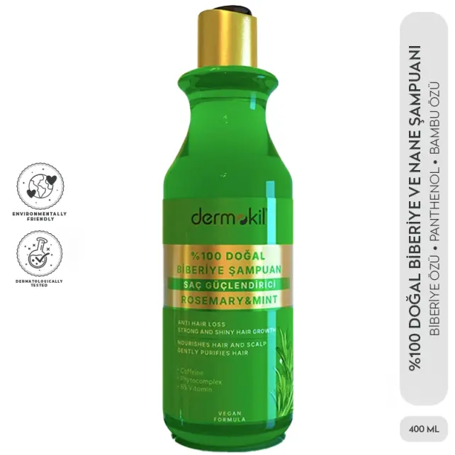 Dermokil Biberiye ve Nane Suyu - Saç Güçlendirici Etkili 400ml - 4