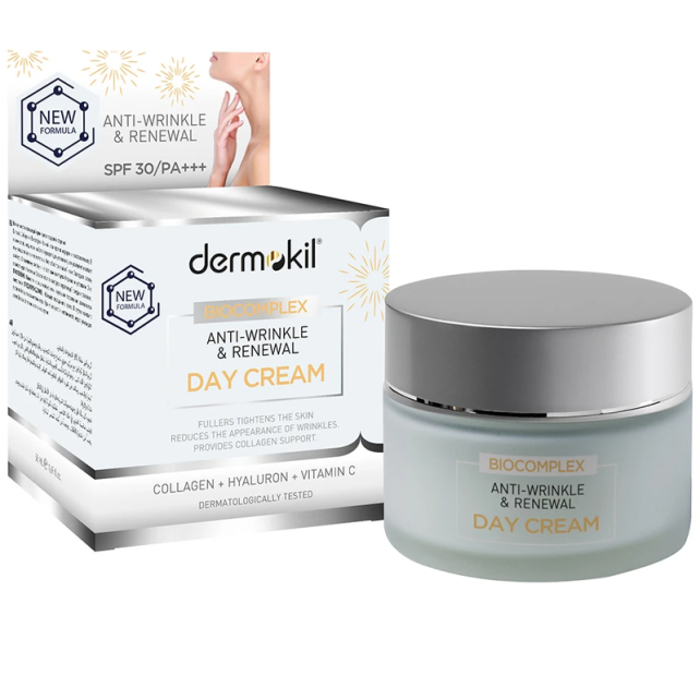 Dermokil Biocomplex Anti Wrinkle Renewal Day Cream - Yaşlanma Karşıtı Gündüz Kremi 50ml - 1