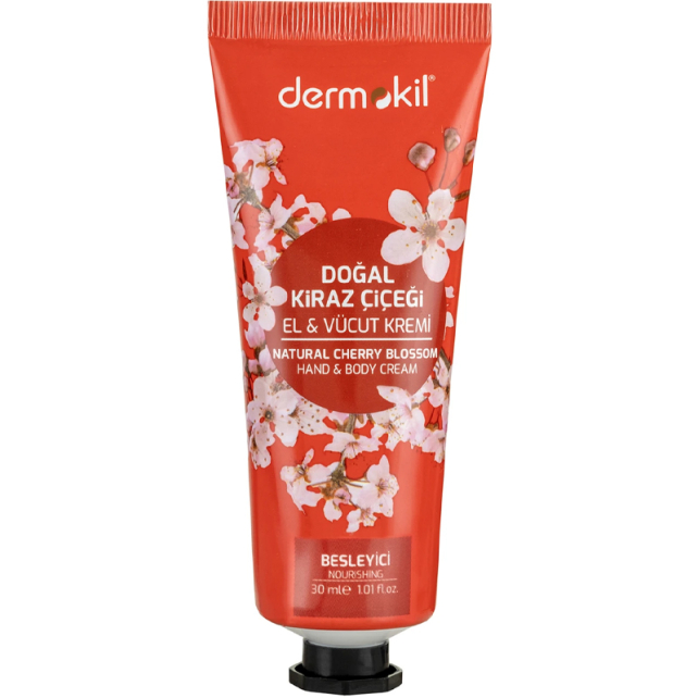 Dermokil Cherry Blossom Hand Body Cream - El ve Vücut Kremi 30ml - 1