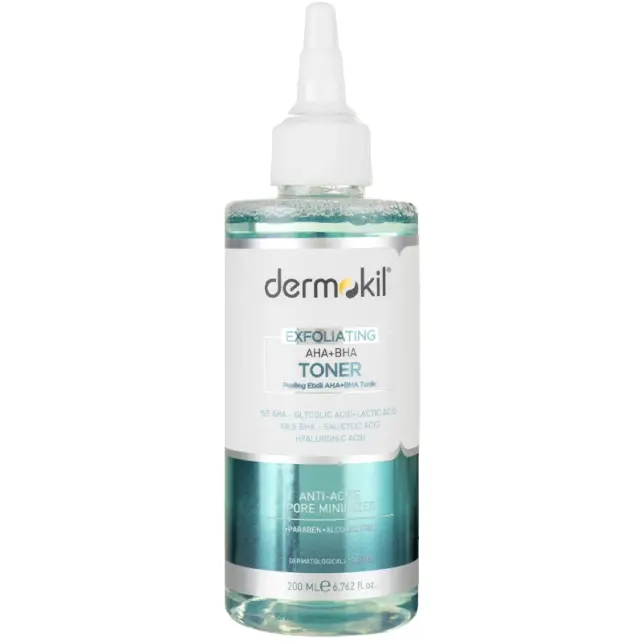 Dermokil Exfolianting AHA BHA Niacinamide Toner - Gözenek Karşıtı Tonik 200ml - 1
