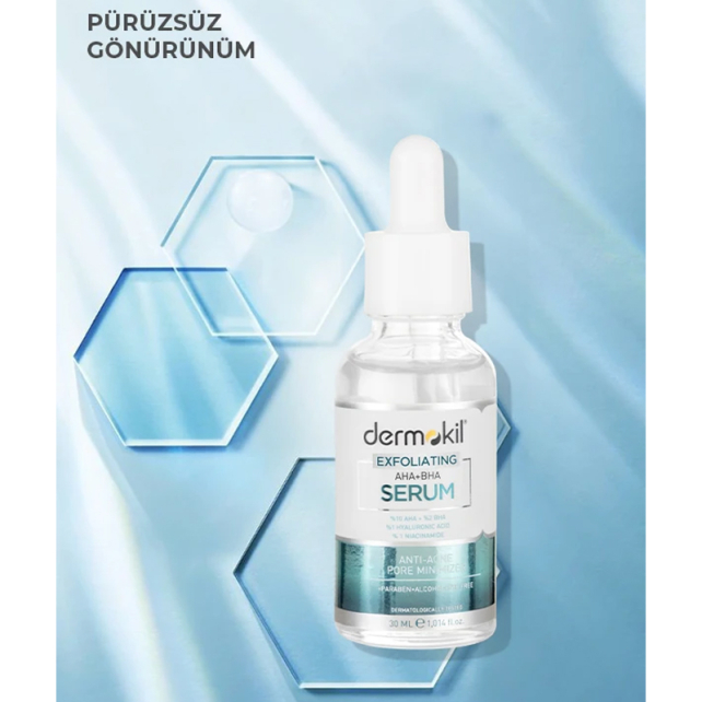 Dermokil Exfoliating AHA BHA Niacinamide - Gözenek Karşıtı Serum 200ml - 2