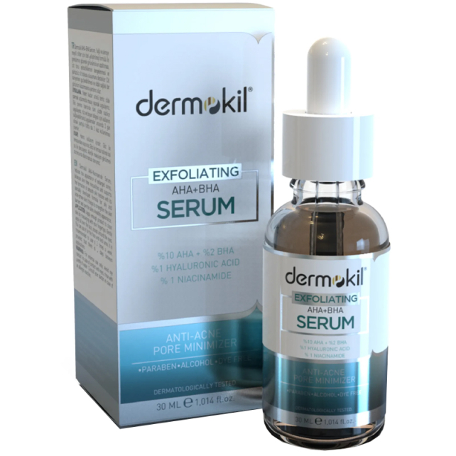 Dermokil Exfoliating AHA BHA Niacinamide - Gözenek Karşıtı Serum 200ml - 1
