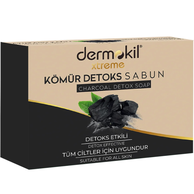 Dermokil Extreme Charcoal Detox Soap - Kömürlü Detox Sabun 100g - 1