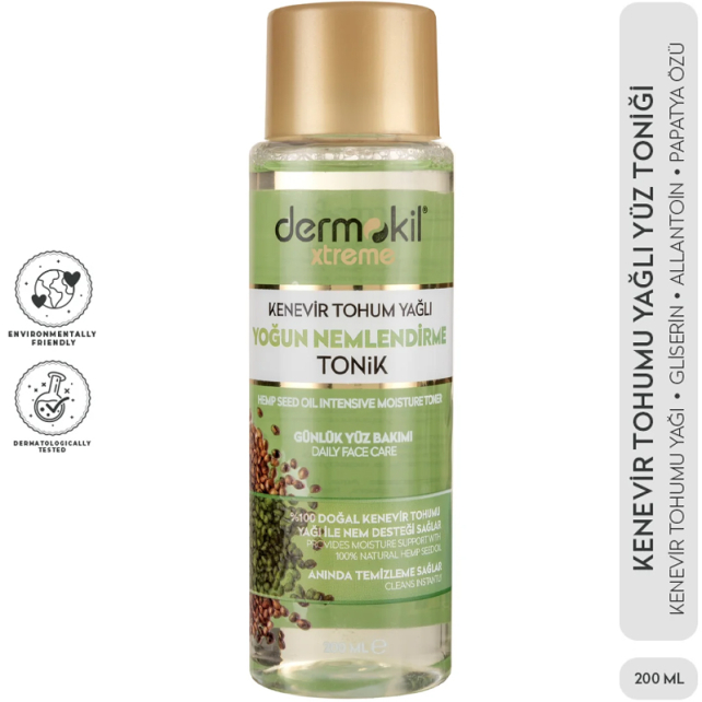 Dermokil Extreme Kenevir Tohum Yağlı - Yoğun Nemlendirme Tonik 200ml - 3