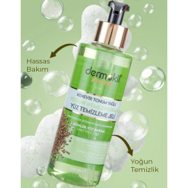 Dermokil Extreme Kenevir Tohum Yağlı - Yoğun Nemlendirme Yüz Temizleme Jeli 200ml - 2