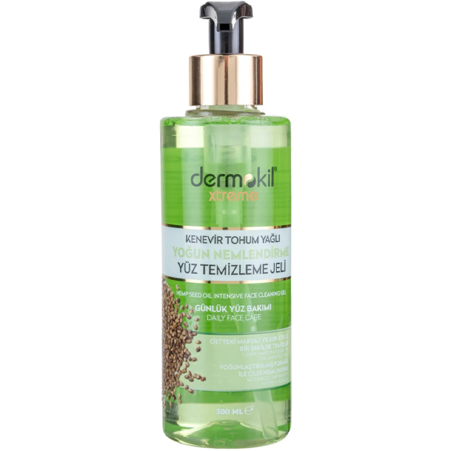 Dermokil Extreme Kenevir Tohum Yağlı - Yoğun Nemlendirme Yüz Temizleme Jeli 200ml - 1