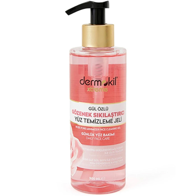 Dermokil Extreme Rose Pore Minimizer Face Cleanser - Gözenek Karşıtı Temizleme Jeli 300ml - 1