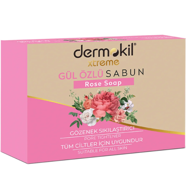 Dermokil Extreme Rose Soap - Gözenek Karşıtı Gül Özlü Sabun 100g - 1