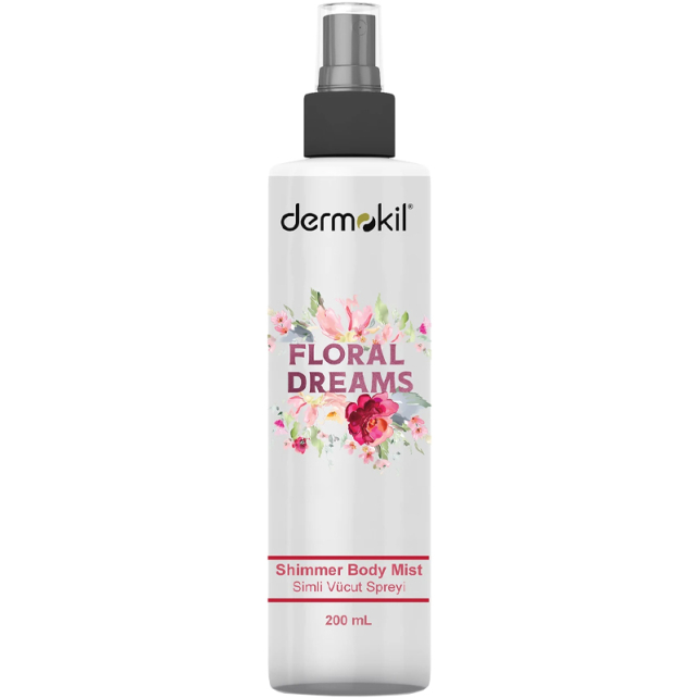Dermokil Floral Dreams Shimmer Body Mist - Simli Vücut Spreyi 200ml - 1