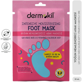 Dermokil Intensive Moistruzing Foot Mask - Yoğun Nemlendirici Ayak Maskesi 30ml - 2