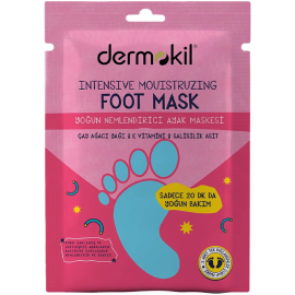 Dermokil Intensive Moistruzing Foot Mask - Yoğun Nemlendirici Ayak Maskesi 30ml - Dermokil