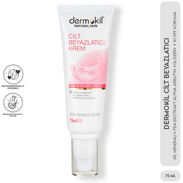 Dermokil Natural Skin Whitening Cream - Beyazlatıcı Etkili Krem 75ml - 3
