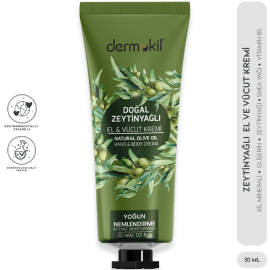 Dermokil Olive Oil Hand Body Cream - El ve Vücut Kremi 30ml - 4