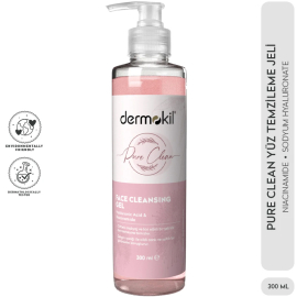 Dermokil Pure Clean Face Cleansing - Yüz Temizleme Jeli 300ml - 3
