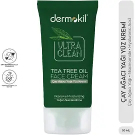 Dermokil Ultra Clean Tea Tree Oil Face Cream - Nemlendirici Bakım Kremi 50ml - 3