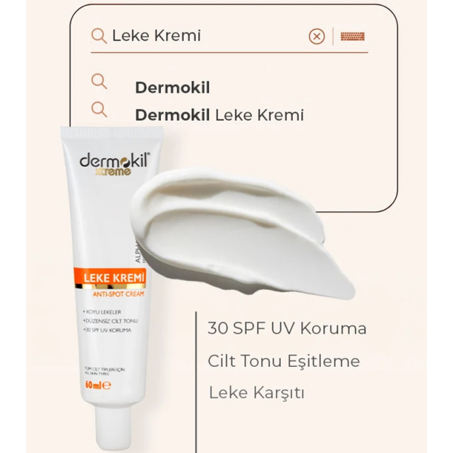 Dermokil Xtreme Anti Spot Cream - Leke Karşıtı Bakım Kremi 60ml - 3