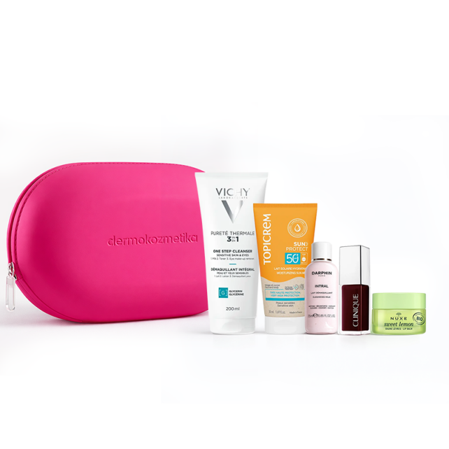 Dermokozmetika Nova Kozmetik & Makyaj Silikon Çanta Seti - Pembe - 1