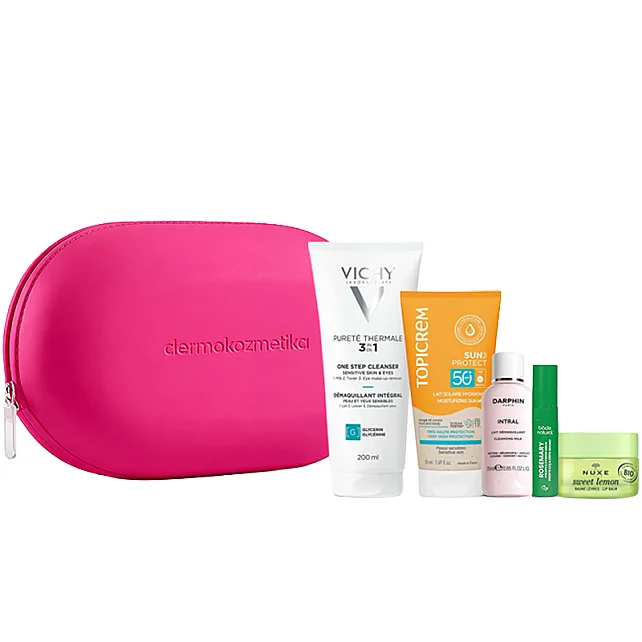 Dermokozmetika Nova Kozmetik & Makyaj Silikon Çanta Seti - Pembe - 1