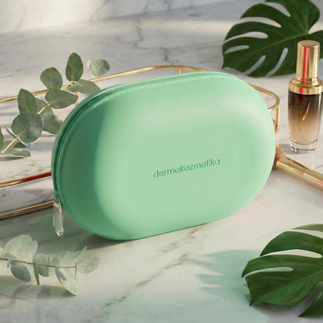 Dermokozmetika Oliva Kozmetik & Makyaj Çanta Seti - Yeşil - 5