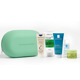 Dermokozmetika Oliva Kozmetik & Makyaj Silikon Çanta Seti - Yeşil - 1