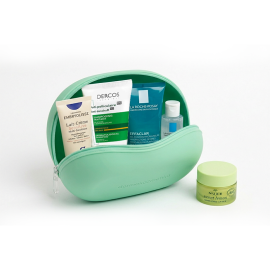 Dermokozmetika Oliva Kozmetik & Makyaj Silikon Çanta Seti - Yeşil - 2