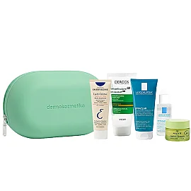 Dermokozmetika Oliva Kozmetik & Makyaj Silikon Çanta Seti - Yeşil - Dermokozmetika