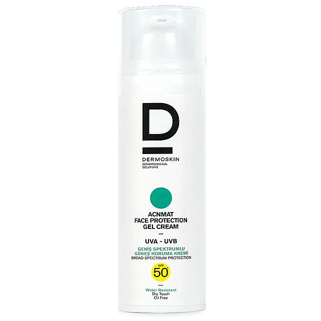 Dermoskin Acn Mat Face Protection Gel Cream SPF 50+ Güneş Kremi 50ml - 1