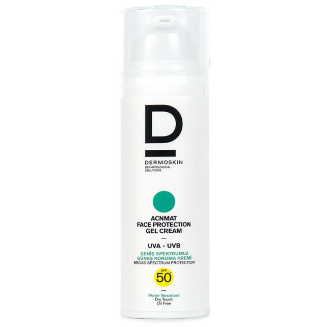 Dermoskin Acn Mat Face Protection Gel Cream SPF50+ Güneş Kremi 50ml - 1