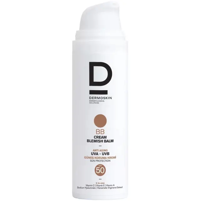 Dermoskin BB Cream Blemish Balm SPF 50 - Güneş Koruyucu Renkli Nemlendirici 50ml - 3