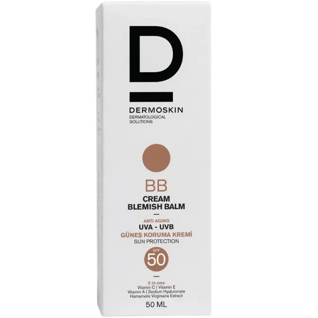 Dermoskin BB Cream Blemish Balm SPF 50 - Güneş Koruyucu Renkli Nemlendirici 50ml - 5