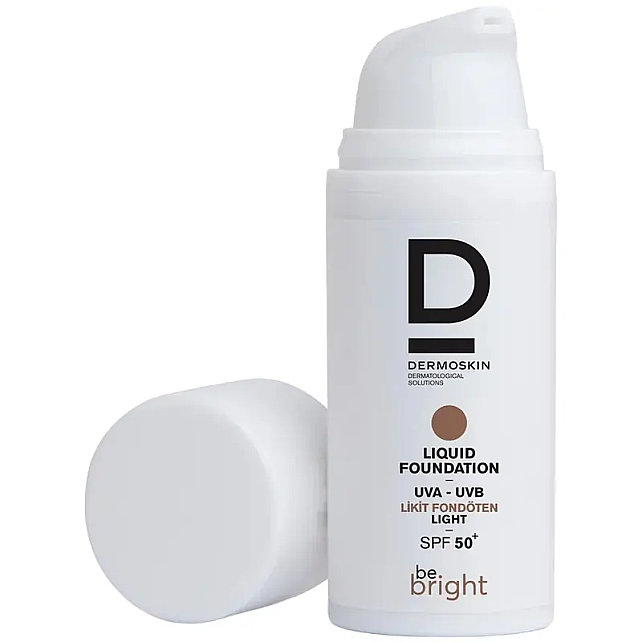 Dermoskin Be Bright Liquid Foundation SPF 50+ Likit Fondöten Light 33ml - 2