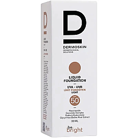 Dermoskin Be Bright Liquid Foundation SPF 50+ Likit Fondöten Light 33ml - 3