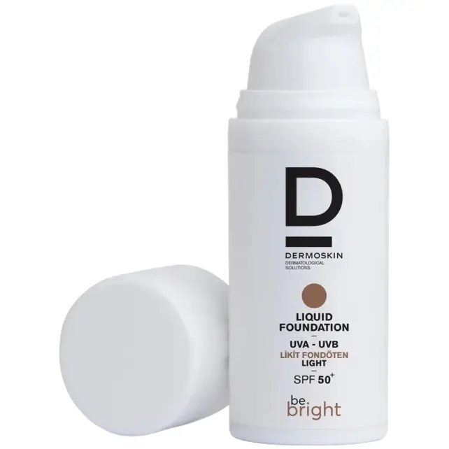 Dermoskin Be Bright Liquid Foundation SPF 50+ Likit Fondöten Light 33ml - 2