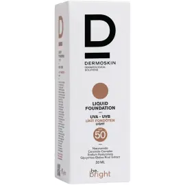 Dermoskin Be Bright Liquid Foundation SPF 50+ Likit Fondöten Light 33ml - 3