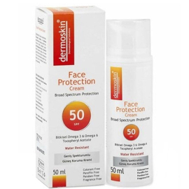 Dermoskin Face Protection SPF 50 Cream - Yüz Güneş Kremi 50ml - Dermoskin