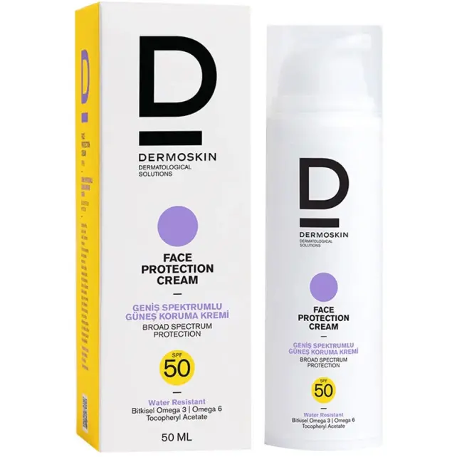Dermoskin Face Protection SPF 50 Cream - Yüz Güneş Kremi 50ml - 2