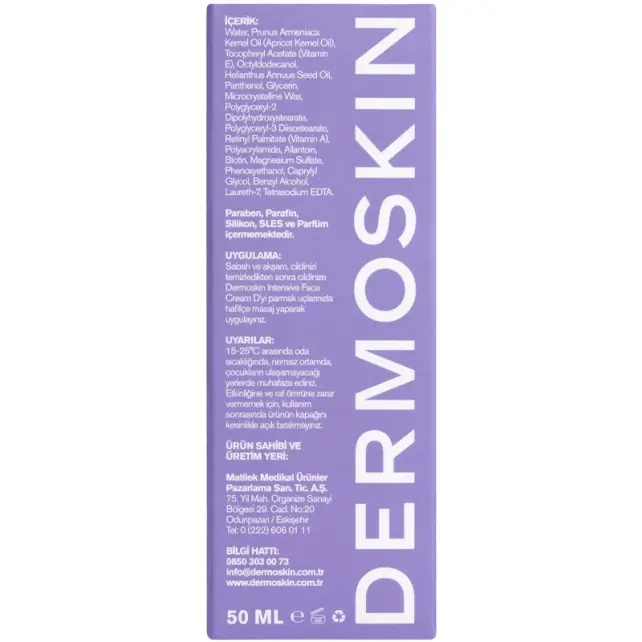Dermoskin Intensive Face Cream N Topical Biotin - Cilt Bakım Kremi 50ml - 6