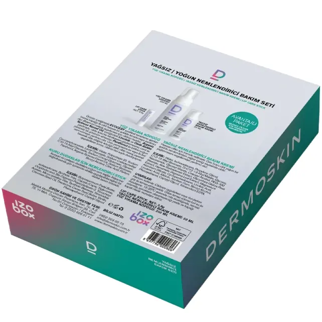 Dermoskin Izobox Yağsız Yoğun Nemlendirici Bakım Seti - 3