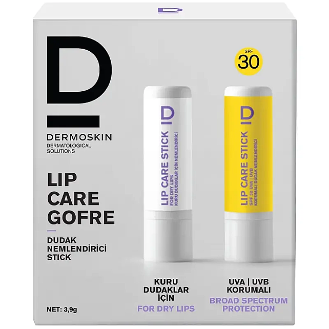 Dermoskin Lipcare Stick SPF 30 & Lipcare Stick - Nemlendirici Dudak Kremi 2x3.9gr - 2