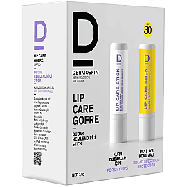 Dermoskin Lipcare Stick SPF 30 & Lipcare Stick - Nemlendirici Dudak Kremi 2x3.9gr - 3
