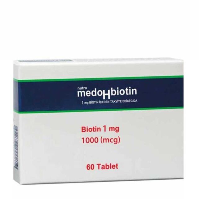 Dermoskin Nutra Medohbiotin Vitamin 1 Mg Takviye Edici Gıda 60 Tablet Dermoskin Nutra Medohbiotin Vitamin 1 Mg Takviye Edici Gıda 60 Tablet