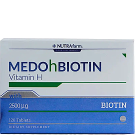 Dermoskin Medohbiotin Biotin 2.5mg - Takviye Edici Gıda 120 Tablet - Dermoskin