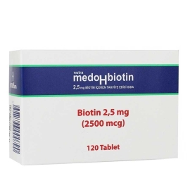 Dermoskin Medohbiotin Biotin 2.5mg - Takviye Edici Gıda 120 Tablet - Dermoskin
