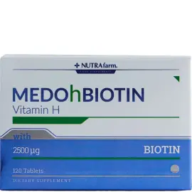 Dermoskin Medohbiotin Biotin 2.5mg - Takviye Edici Gıda 120 Tablet - 1