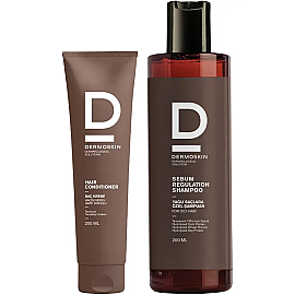 Dermoskin Sebum Regulation Shampoo 200ml & Hair Conditioner 75ml Hediye - Dermoskin