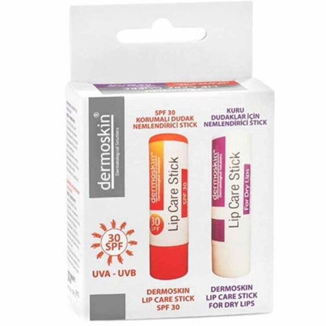 Dermoskin Lipcare Stick SPF 30 & Lipcare Stick - Nemlendirici Dudak Kremi 2x3.9gr Dermoskin Lipcare Stick SPF 30 & Lipcare Stick - Nemlendirici Dudak Kremi 2x3.9gr