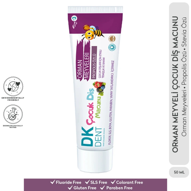 DK Dent Çocuk Diş Macunu - Orman Meyveli +3 50ml - 4