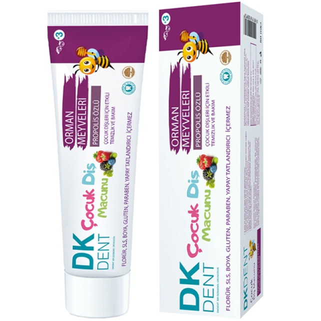 DK Dent Çocuk Diş Macunu - Orman Meyveli +3 50ml - 1