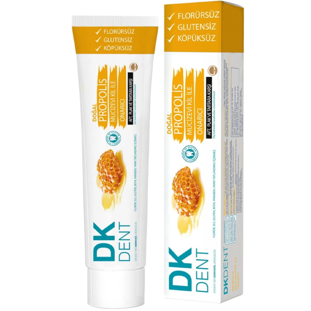 DK Dent Doğal Propolis Florürsüz Diş Macnu 75ml - 1