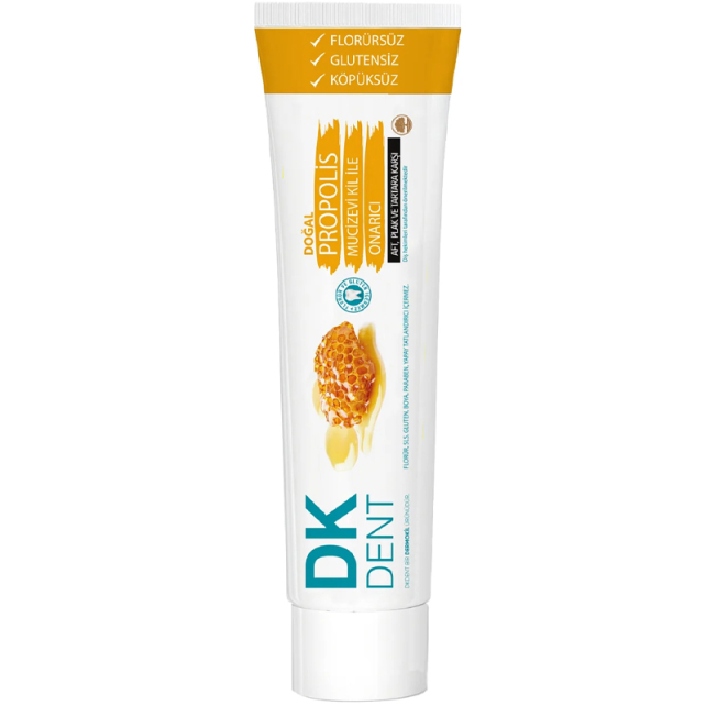 DK Dent Doğal Propolis Florürsüz Diş Macnu 75ml - Diş Fırçası Hediye - 2
